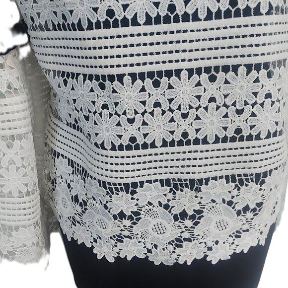 Cherish Cotton Lace Top/Blouse - Size S - Picture 6 of 10